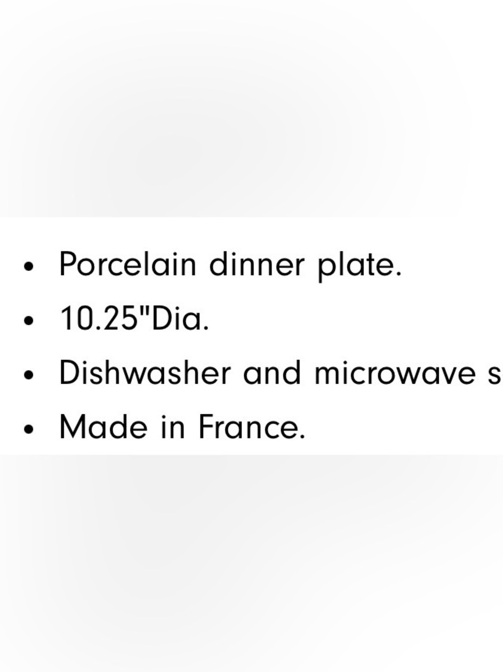Bernardaud Organza France Porcelain White Textured Dinner Plate 10 1/2 In Round - Picture 13 of 15